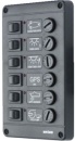Vetus Schalterpaneel mit 6 Glassicherungen 24 Volt