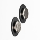 2 x Magnet-Pin Smart, 2 x Metall-Nano-Gel-Pad, schwarz