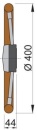 Vetus Steuerrad PRO40P, Polyuhretan, 60cm