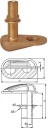 Vetus Wassereinlaß Bronze G 1/2
