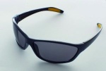 Sonnenbrille blau / schwarzes Glas
