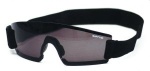 Sport-Sonnenbrille, Rahmen schwarz, Rauchglas