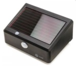 LED Licht Solarwall schwarz