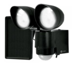LED Scheinwerfer mit Solar/Bewegungsmelder schwarz