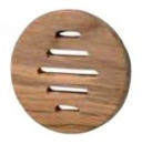 Teakholz-Schutzblende Ø 100 mm